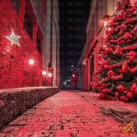 Red Christmas Alley - zadarmo png