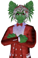 Catboy in Christmas suit - nemokama png