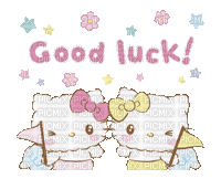 Hello kitty cute good luck kawaii angel ange - Gratis animerad GIF