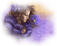 charmille _ femme en violet - δωρεάν png