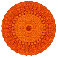 Orange Mandala - gratis png