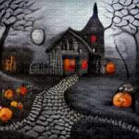 Grey Halloween Shack - PNG gratuit