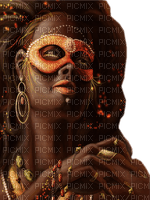 woman with mask bp - Free PNG
