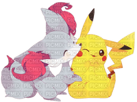 shiny fennekin & pikachu - darmowe png