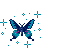 blue butterfly - GIF animado grátis
