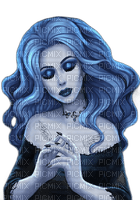 Blue Gothic Woman - ilmainen png