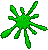 green splatter - GIF animasi gratis