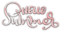 soave text hello summer pink - PNG gratuit