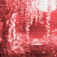 Y.A.M._Fantasy Landscape background red - GIF animado gratis