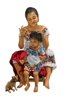 mom and child - gratis png