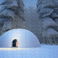 Winter Igloo Dome - Free animated GIF
