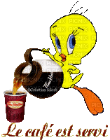 le café est servi - GIF animasi gratis