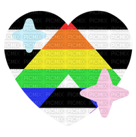 Straight ally emoji heart - Free PNG