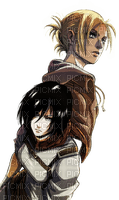 Mikasa and Annie - darmowe png
