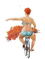 woman on the bike