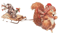 Christmas animals bp - Безплатен анимиран GIF