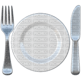 Fork plate knife emoji - png gratis