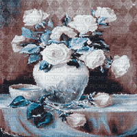 soave background animated vintage flowers rose - Darmowy animowany GIF
