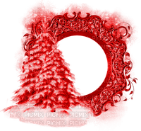 Winter.Cluster.Frame.Red - ilmainen png