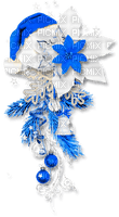 Christmas.Winter.Deco.Blue.White - Free PNG