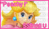 ♡SSB Wii U Peach Stamp♡ - gratis png