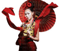Kaz_Creations Woman Femme  Red Asian - ingyenes png