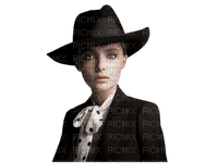 woman in hat bp - 免费PNG