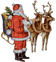 Christmas Santa Claus_ Père Noël - Бесплатный анимированный гифка