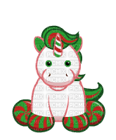 White Peppermint Unicorn - Free PNG