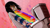 rainbow barf - GIF animasi gratis
