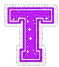 Kaz_Creations Animated Alphabet Purple T - Бесплатный анимированный гифка