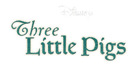 Kaz_Creations Cartoons Cartoon Three Little Pigs Logo - gratis png