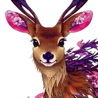kikkapink deer fantasy - 無料png