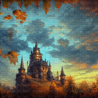 kikkapink background castle steampunk - png grátis