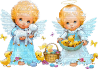 Kaz_Creations Cute Kids Angels Easter - безплатен png