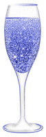 Champagne.Glass.Blue - zdarma png