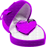 Crystal.Heart.Box.White.Purple - Free PNG