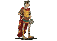 César empereur romain dans asterix - GIF animado grátis