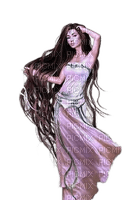 Femme aux cheveux longs fantasy - png ฟรี