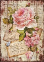 pink roses vintage background - бесплатно png