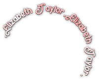 soave Elizabeth Taylor text pink - kostenlos png