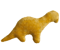 dinosaur chicken nugget plushies - GIF animé gratuit