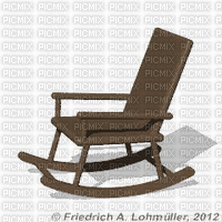 chaise bercante - GIF animé gratuit