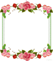 Frame Roses - nemokama png