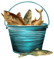 Bucket fish.Seau.Poisson.Victoriabea - Free PNG