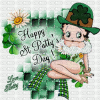 MMarcia gif Betty Boop ST Patrick's - Free animated GIF