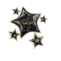 Kaz_Creations New Year Deco Stars - png grátis