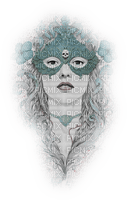 portrait de femme masquée.Cheyenne63 - Free PNG