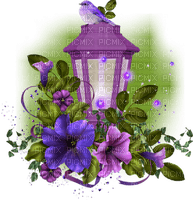 lantern with flowers deco lanterne