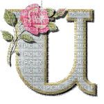 Letra U - Безплатен анимиран GIF